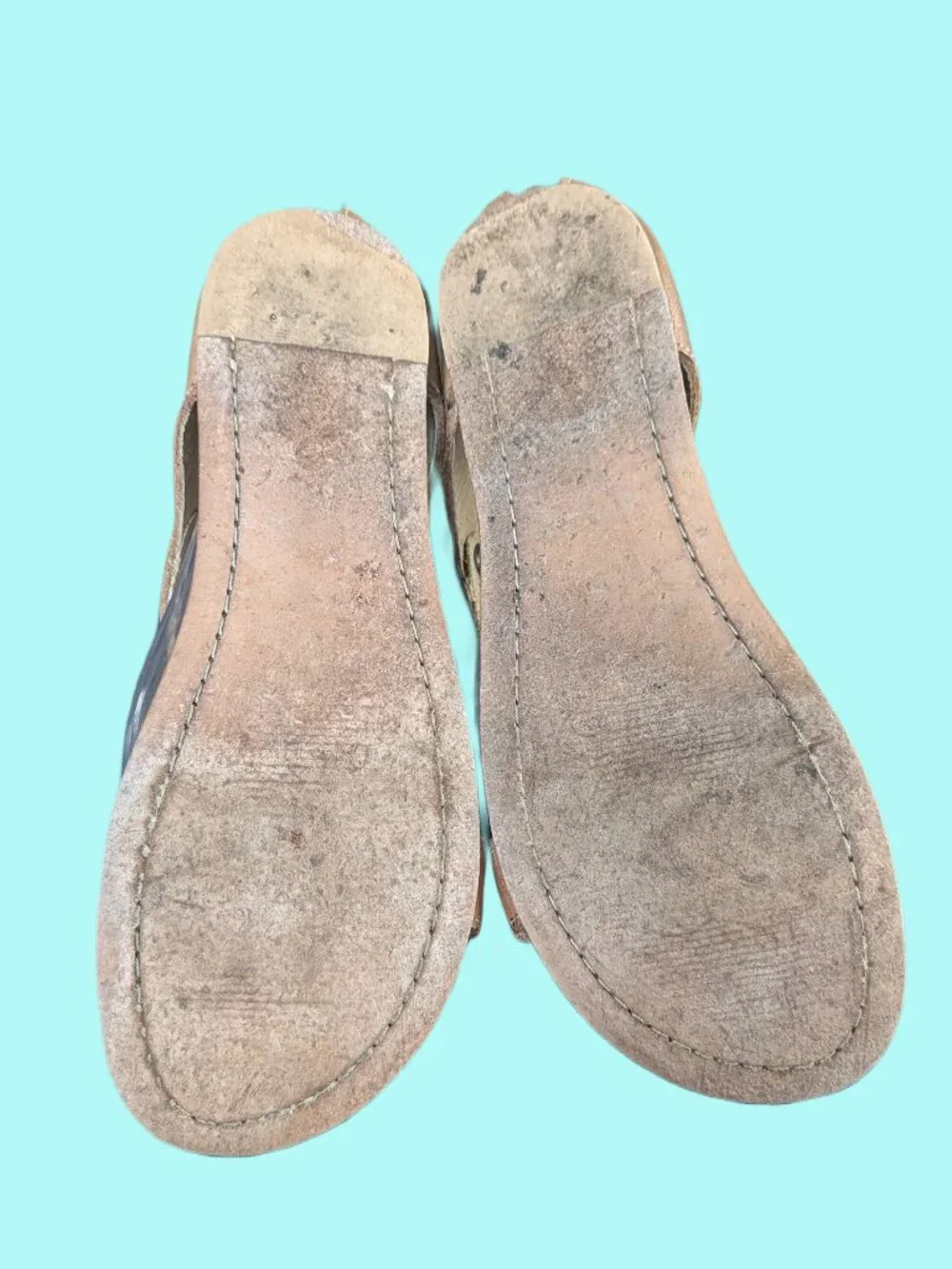 Bed Stu Tan Leather Rustic SOTO Flats - Women's Size 9 - Picture 12 of 15